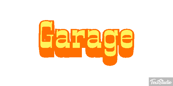 Garage Efecto de texto