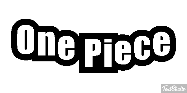 One Piece Effet de texte