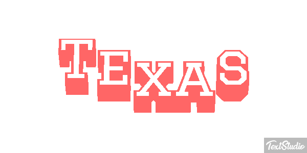Texas Effetto testo