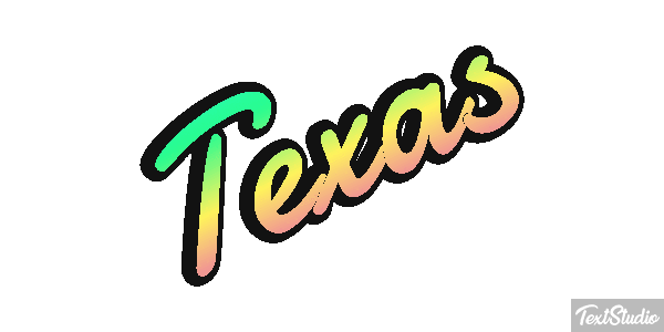 Texas Effetto testo