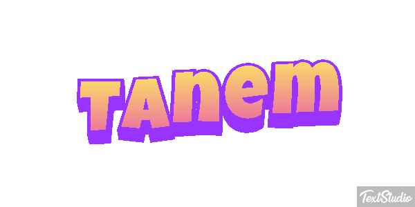 Tanem Tekst effect