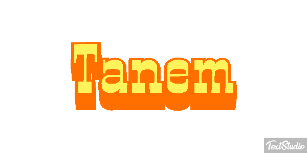 Tanem Tekst effect