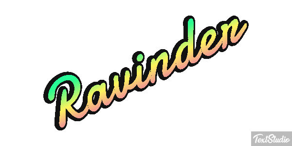 Ravinder Efecto de texto