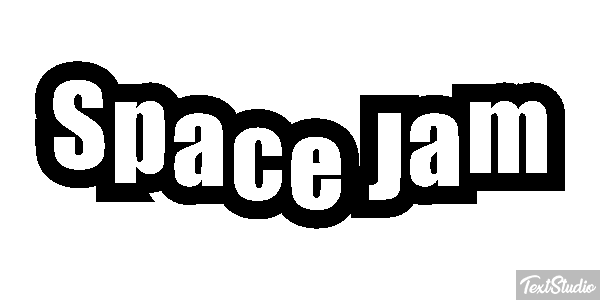 Space Jam Text effect