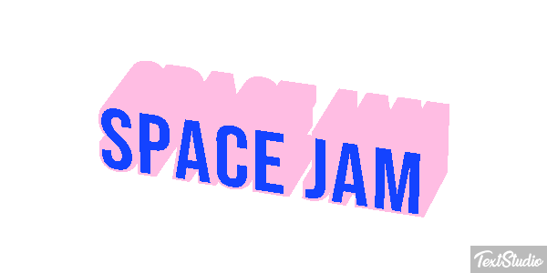 Space Jam Text effect