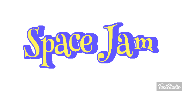 Space Jam Text effect