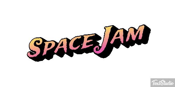 Space Jam Text effect