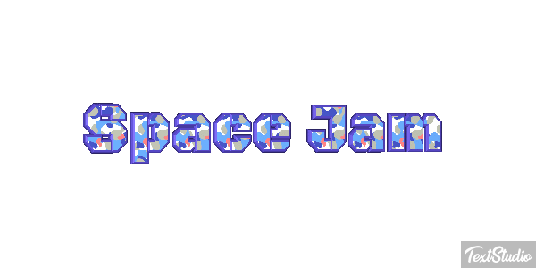 Space Jam Text effect