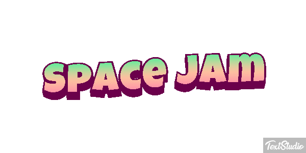 Space Jam Text effect