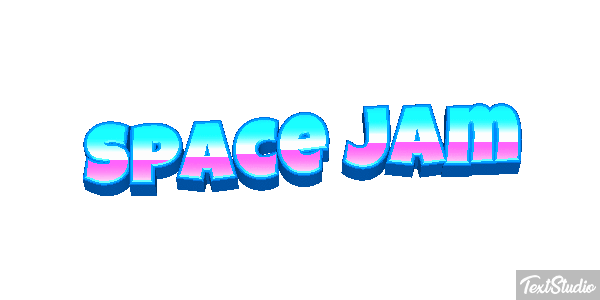Space Jam Text effect