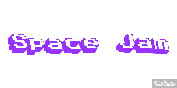 Space Jam Text effect