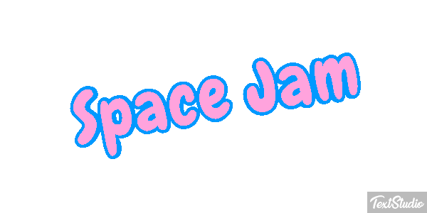 Space Jam Text effect