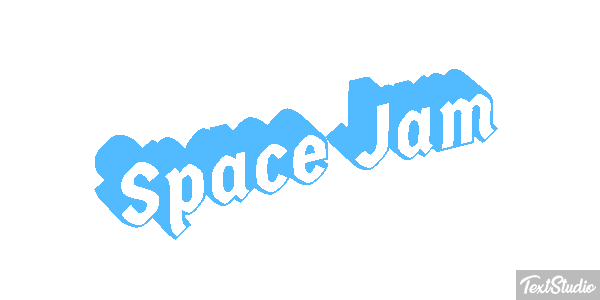 Space Jam Text effect