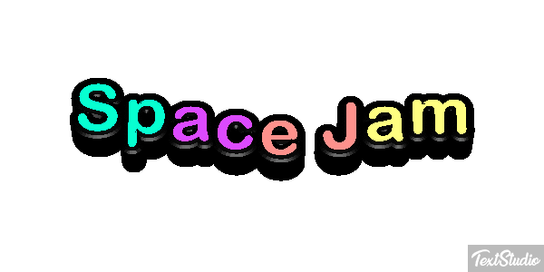 Space Jam Text effect
