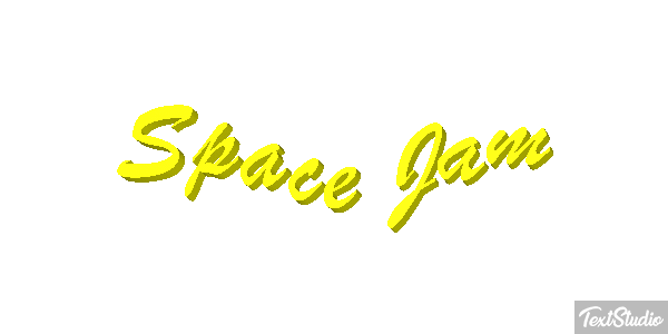 Space Jam Text effect
