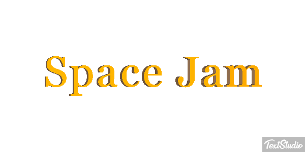 Space Jam Text effect