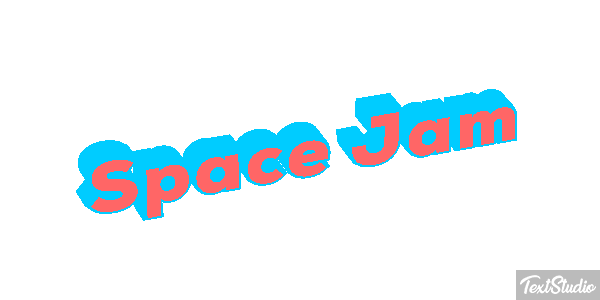 Space Jam Text effect