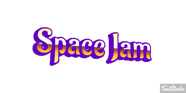 Space Jam Text effect