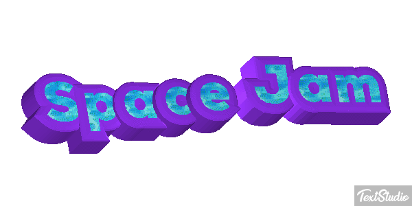 Space Jam Text effect