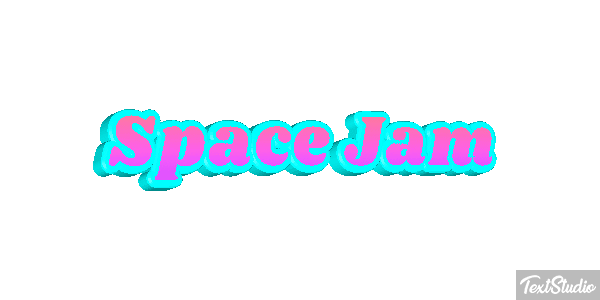 Space Jam Text effect