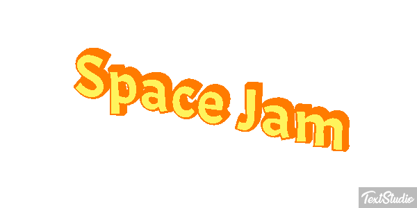 Space Jam Text effect