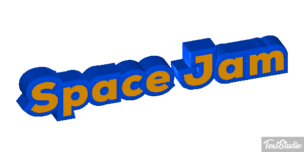 Space Jam Text effect