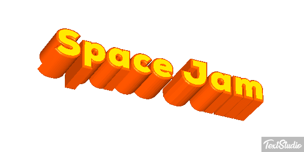 Space Jam Text effect