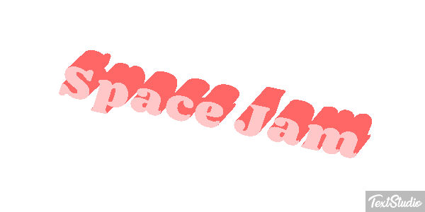 Space Jam Text effect