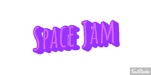 Space Jam Text effect