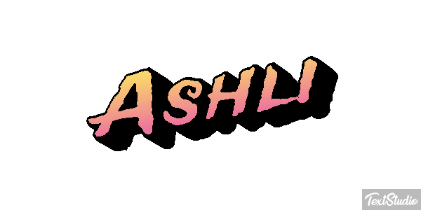 Ashli Text effect