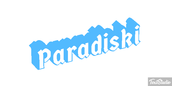 Paradiski Effetto testo