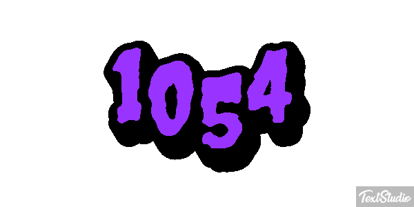 1054 Tekst effect