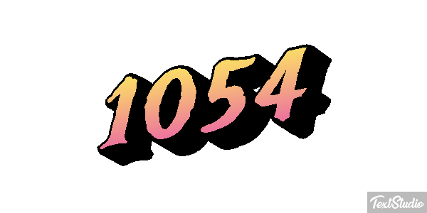 1054 Tekst effect