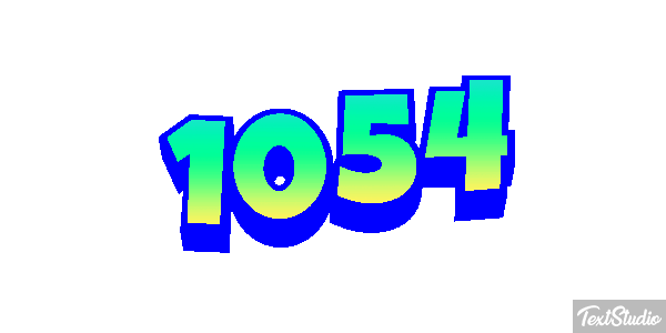 1054 Tekst effect