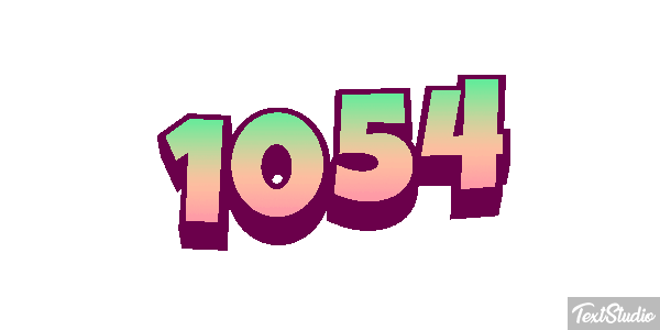 1054 Tekst effect