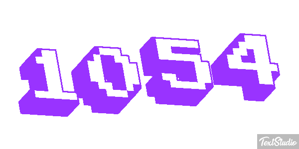 1054 Tekst effect