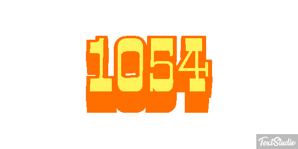 1054 Tekst effect