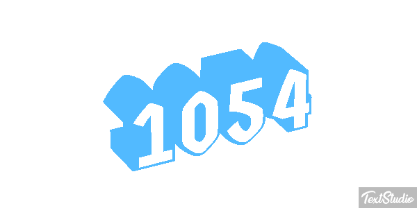 1054 Tekst effect