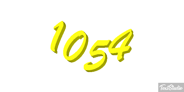 1054 Tekst effect