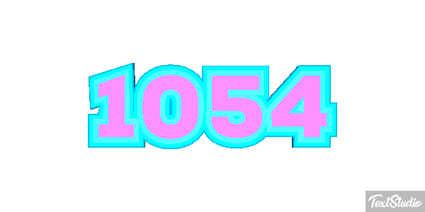 1054 Tekst effect