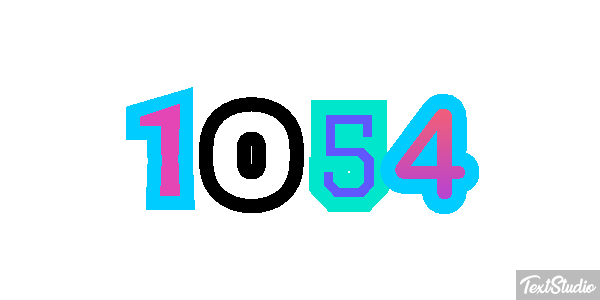 1054 Tekst effect
