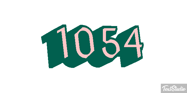 1054 Tekst effect