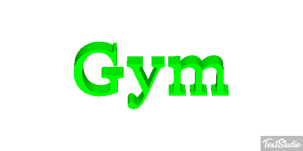 Gym Text effect