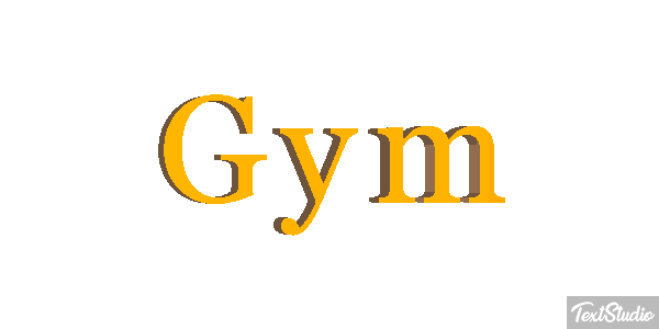 Gym Text effect