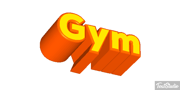 Gym Text effect