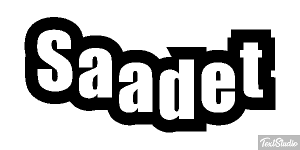 Saadet Efecto de texto