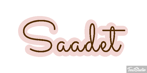 Saadet Efecto de texto