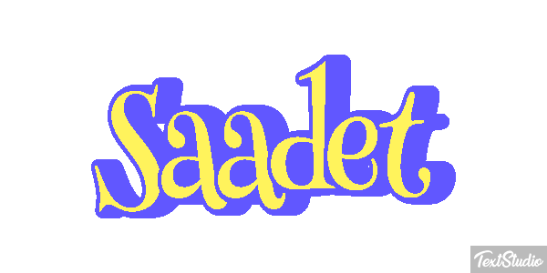 Saadet Efecto de texto