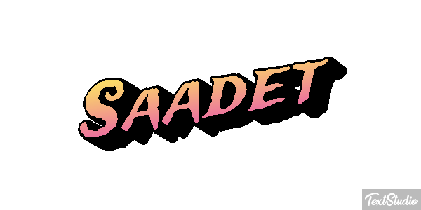 Saadet Efecto de texto