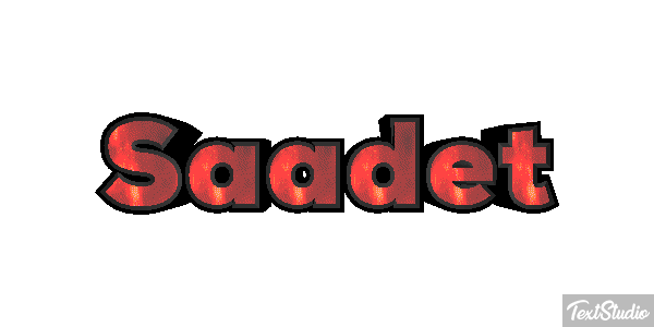 Saadet Efecto de texto